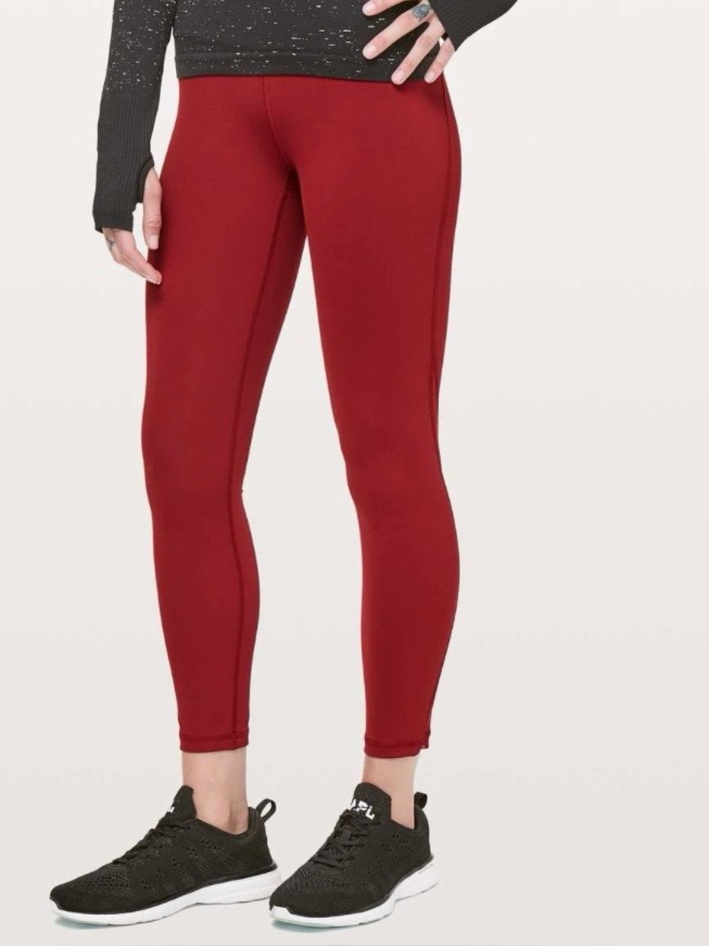 Lululemon Train Times 7/8 Pant *25"
Dark Sport Red Size 4 EUC
